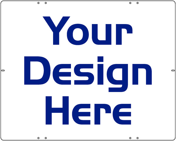 Real Estate Sign Panel, 24 GA Steel 24h x 30w