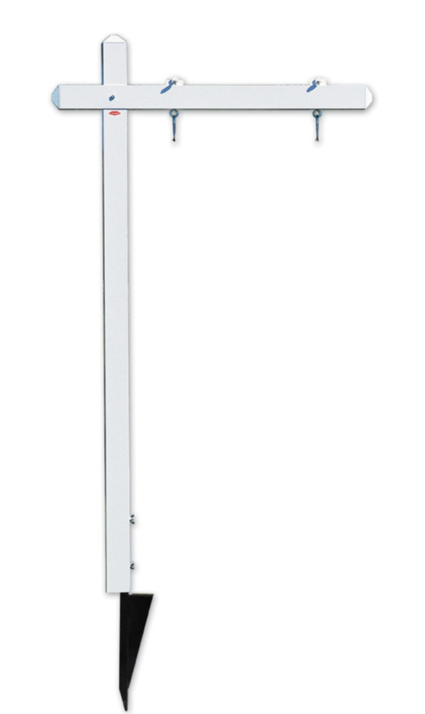 aluminum sign post, 18h x 24w - White