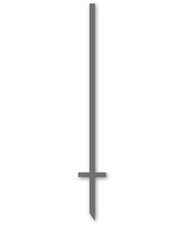 Angle Iron Sign Stake, 48 - Gray
