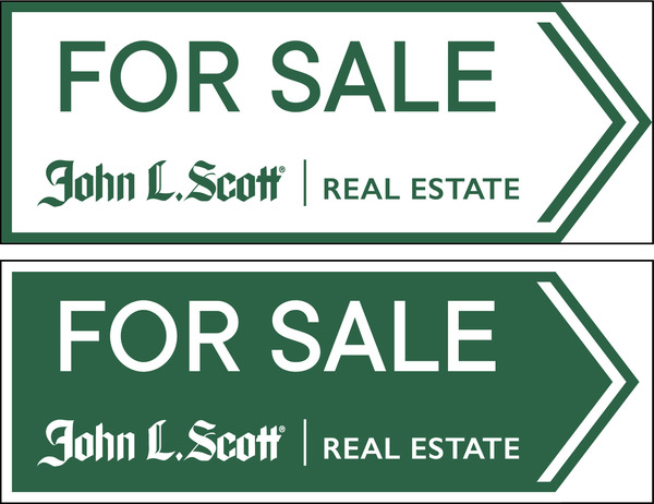 Directional  Office For Sale Sign Panel, 9h x 24w, 4mm Corrugated plastic