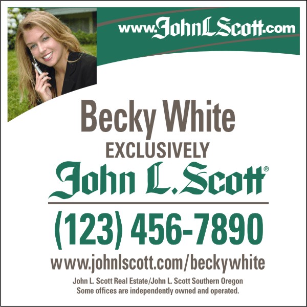 Hanging Agent Photo Sign Panel, 24 GA steel 24h x 24w