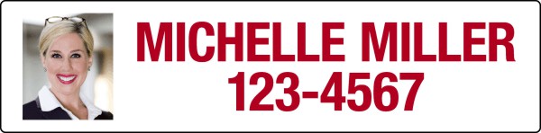 Photo Sign Rider, 24 GA Steel 6h x 24w