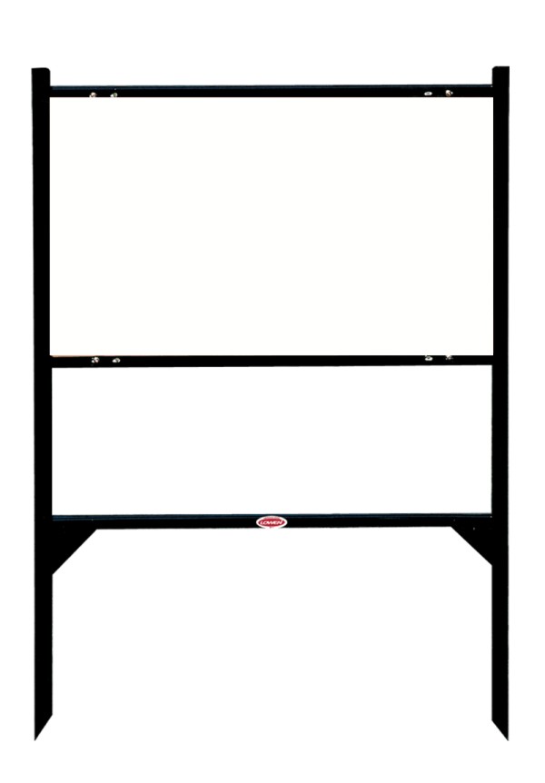 angle iron sign frame, 18h x 30w - Black