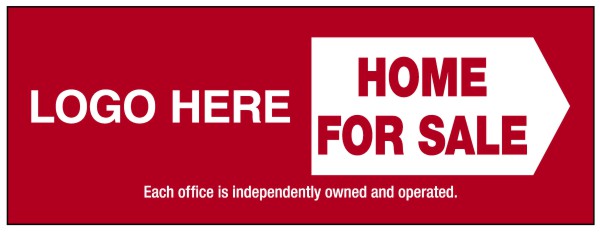 Home For Sale Sign Panel, 24ga Steel 9h x 24w
