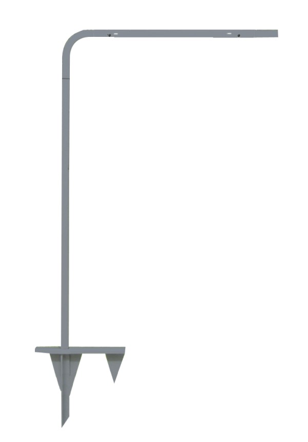 Tube Sign Stake, 51.25 - Gray