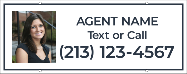 Agent Photo Hanging Sign Riders, 12h x 30w, 4mm corrugated plastic