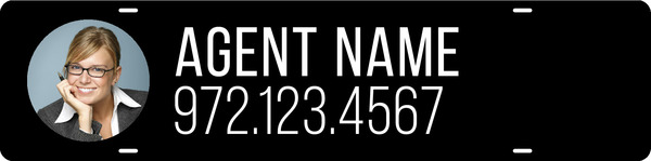 Agent Photo Sign Rider, 6h x 24w, Steel