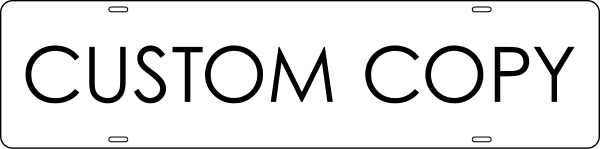 Custom Sign Rider, 6h x 24w, Steel