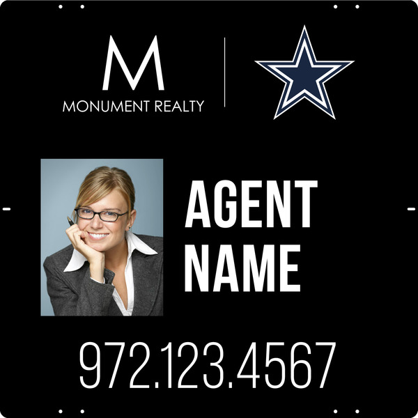 Agent Photo Sign Panel, 24h x 24w, Steel