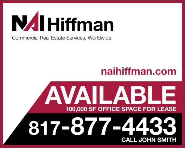 Commercial Sign Panel, SF, 48h x 60w, 3mm Aluminum Composite