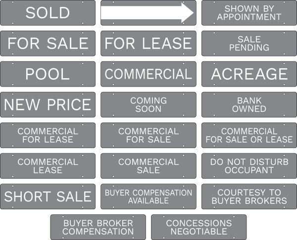 Message Sign Rider, 6h x 22w, 3mm Aluminum Composite