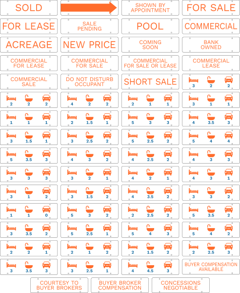 Message Sign Rider, 6h x 22w, 3mm Aluminum Composite