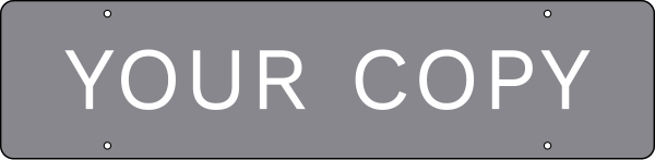 Custom Copy Sign Rider, 6h x 22w, PVC