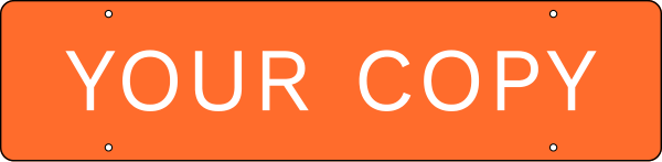 Custom Copy Sign Rider, 6h x 22w, PVC