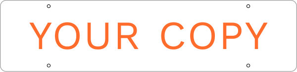 Custom Copy Sign Rider, 6h x 22w, 3mm Aluminum Composite