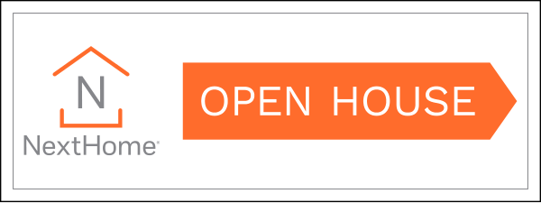 Directional Open House Sign Panel, 9h x 24w, 4mm corrugated plastic