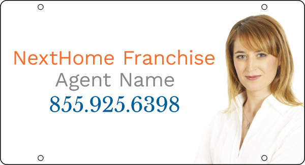 Agent Photo Sign Rider, 12h x 22w, 3mm Aluminum Composite