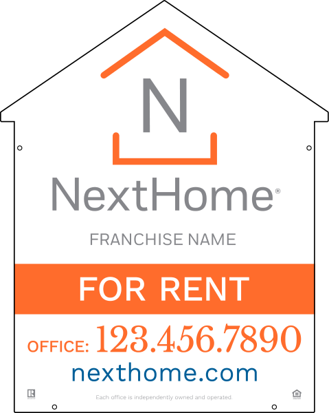 House Shape Sign Panel DF, 30h x 24w, 3mm Aluminum Composite