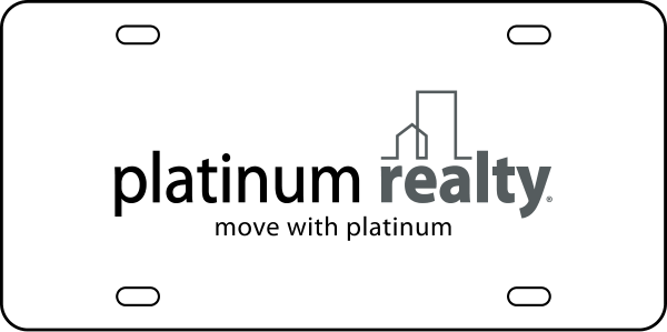 License Plates Sign Panel, 6h x 12w, Black Design