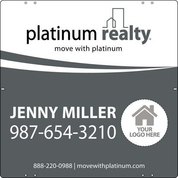 Team Logo Sign Panel, 24h x 24w, Steel