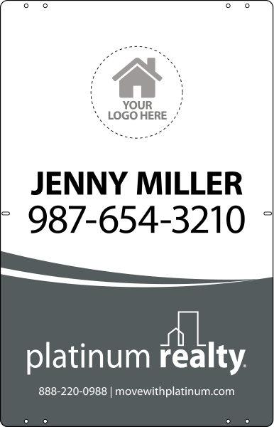 Team Logo Sign Panel, 28h x 18w, Steel