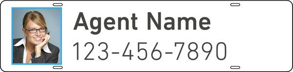 Agent Photo Sign Rider, 6h x 24w, 3MM Aluminum Composite