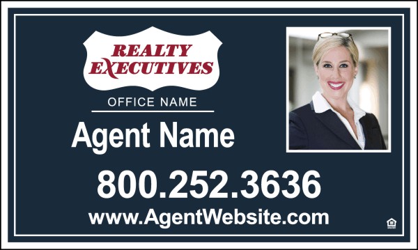 real estate photo sign panel, 24 GA steel 18h x 30w