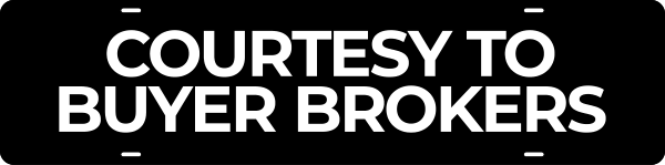 Courtesy to Buyer Brokers Sign Rider, 6h x 24w, .040 Aluminum