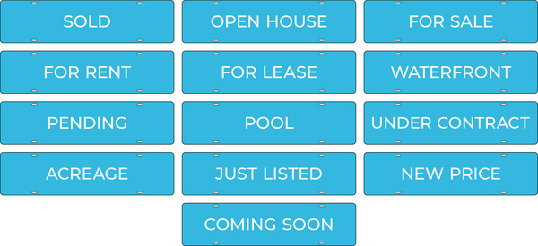 Message Sign Rider, 6h x 24w, .040 Aluminum