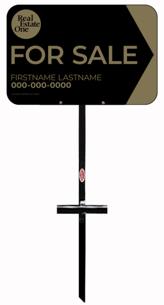 T-Stake and Agent For Sale Sign Panel Unit, 12h x 18w, 3MM Aluminum Composite
