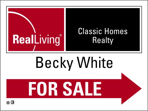 enhanced logo agent for sale sign panel, 4mm corrugated plastic 18h x 24w