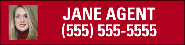 Photo Sign Rider, 24 GA Steel 6h x 24w