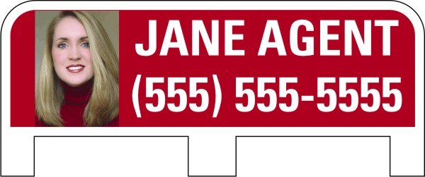 Photo Sign Rider with tabs,.150  Polyethylene 8h x 24w