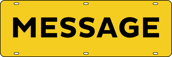 custom sign rider, 24ga steel 6h x 18w