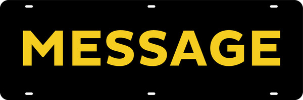 custom sign rider, 24ga steel 6h x 18w