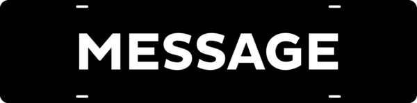 Custom Sign Rider, 6h x 24w, Steel