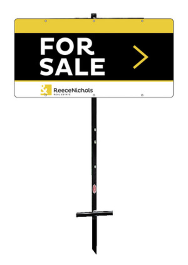T-stake and for sale sign panel unit, 24ga steel 12h x 24w