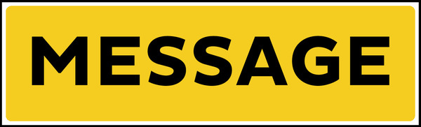 custom sign rider,.090 polyethylene 5.5h x 18w