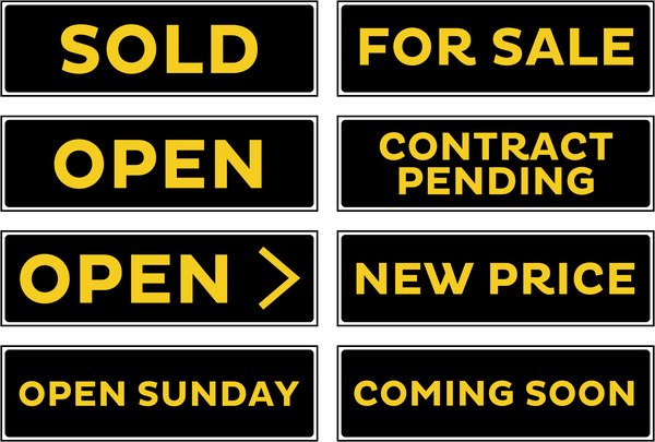 message sign rider,.090 polyethylene 5.5h x 18w