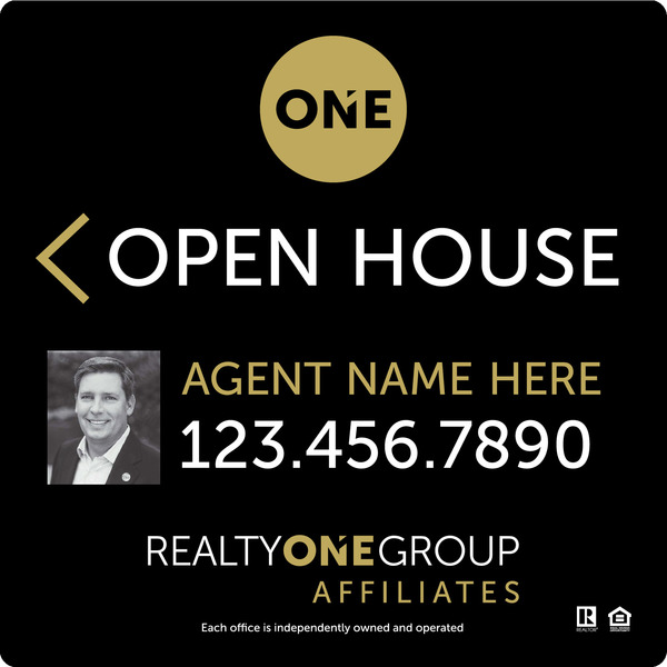 Agent Photo Open House, SF Sign Panel, 20h x 20, 3MM Aluminum Composite
