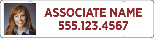 Agent Photo Sign Rider, 6h x 24w