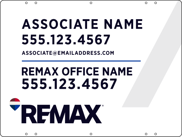Associate Name Sign Panel, 18h x 24w, Steel