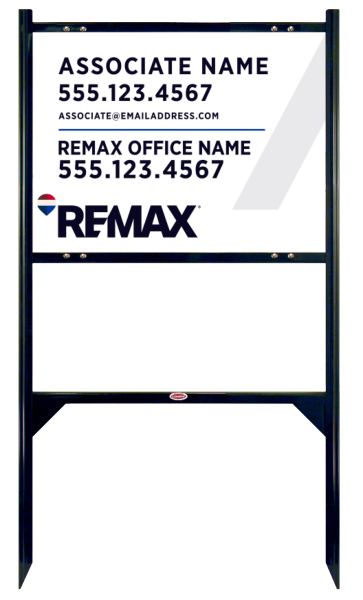 Angle Iron Frame and Associte Name Sign Panel Unit, 18h x 24w, Steel