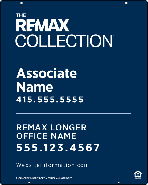 Collection Associate Name Hanging Sign Panel,  30h x 24w, Steel