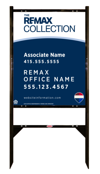 Angle Iron Frame and Collection Associate Name Sign Unit,  30h x 24w, .040 Aluminum