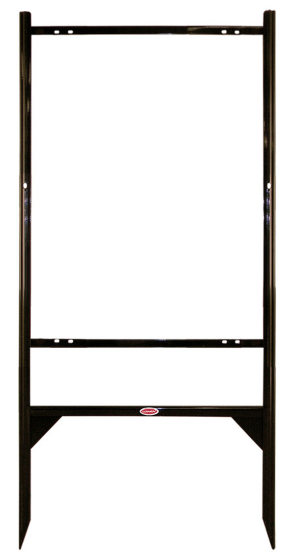 real estate angle iron sign frame, 30h x 24w - Black