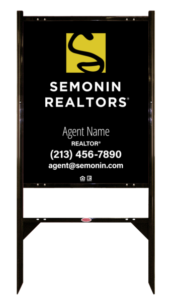 Angle Iron Frame and Sign Panel Unit, 30h x 24w