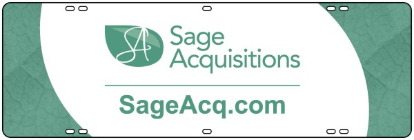 Sage Acquisitions Sign Rider, 24 GA Steel 8h x 24w