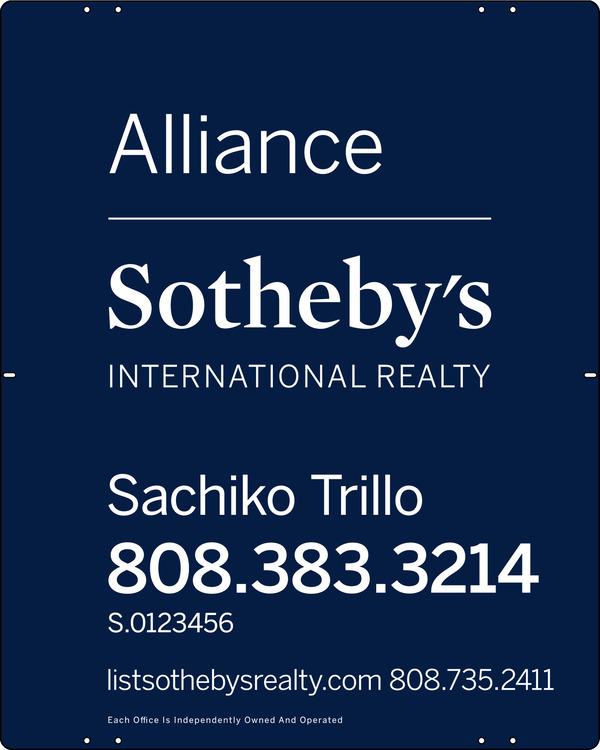 Real Estate Agent Sign Panel, 30h x 24w, Steel