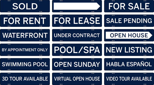 Message Sign Riders, 6h x 24w, 3MM Aluminum Composite